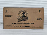 Braune Kartonverpackung mit Logo und Informationen zu Fahrrädern