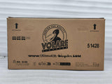 Kartonverpackung für ein Fahrrad mit Logo und Gewichtsangabe