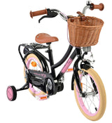 Volare Excellent Kinderfahrrad - Mädchen - 14 Zoll - Schwarz