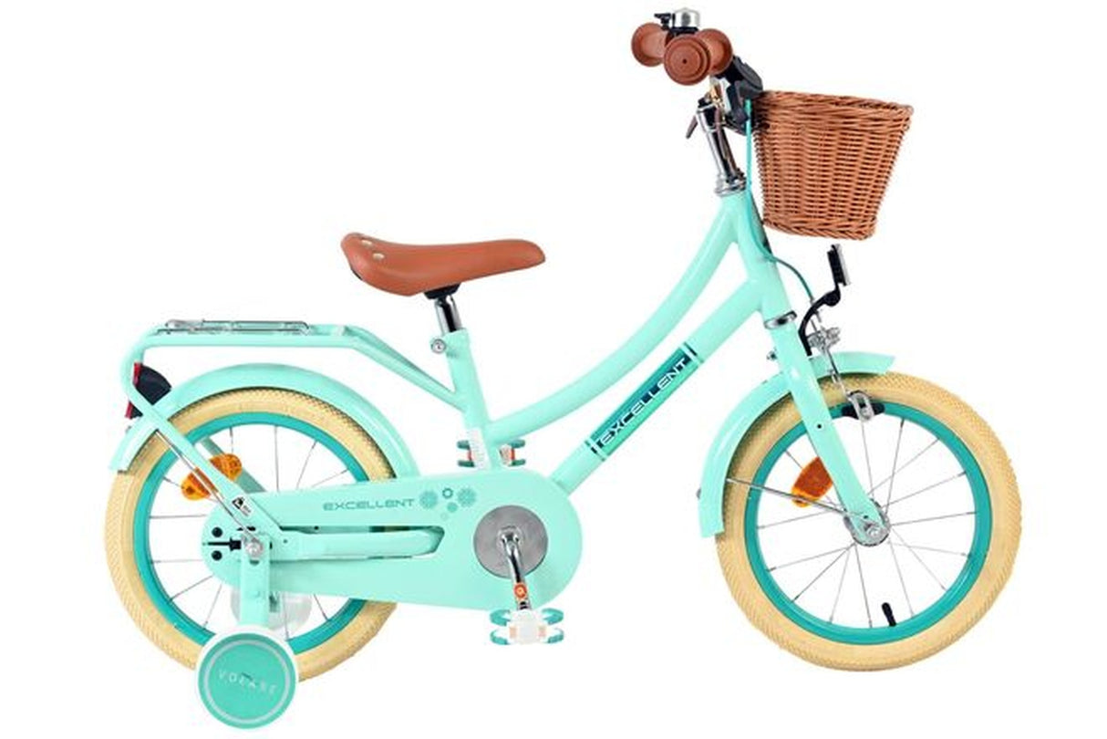 Volare Excellent Kinderfahrrad - Mädchen - 14 Zoll - Grün