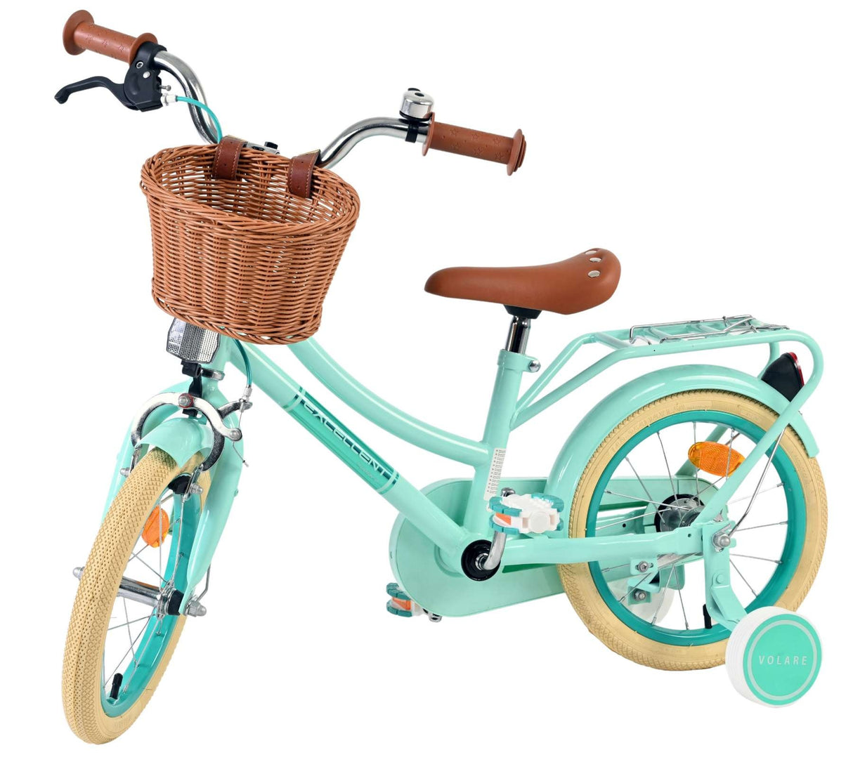 Volare Excellent Kinderfahrrad - Mädchen - 14 Zoll - Grün