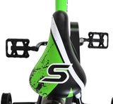 Volare Sportivo Kinderfahrrad - Jungen - 14 Zoll - Grün Schwarz - Zwei Handbremsen
