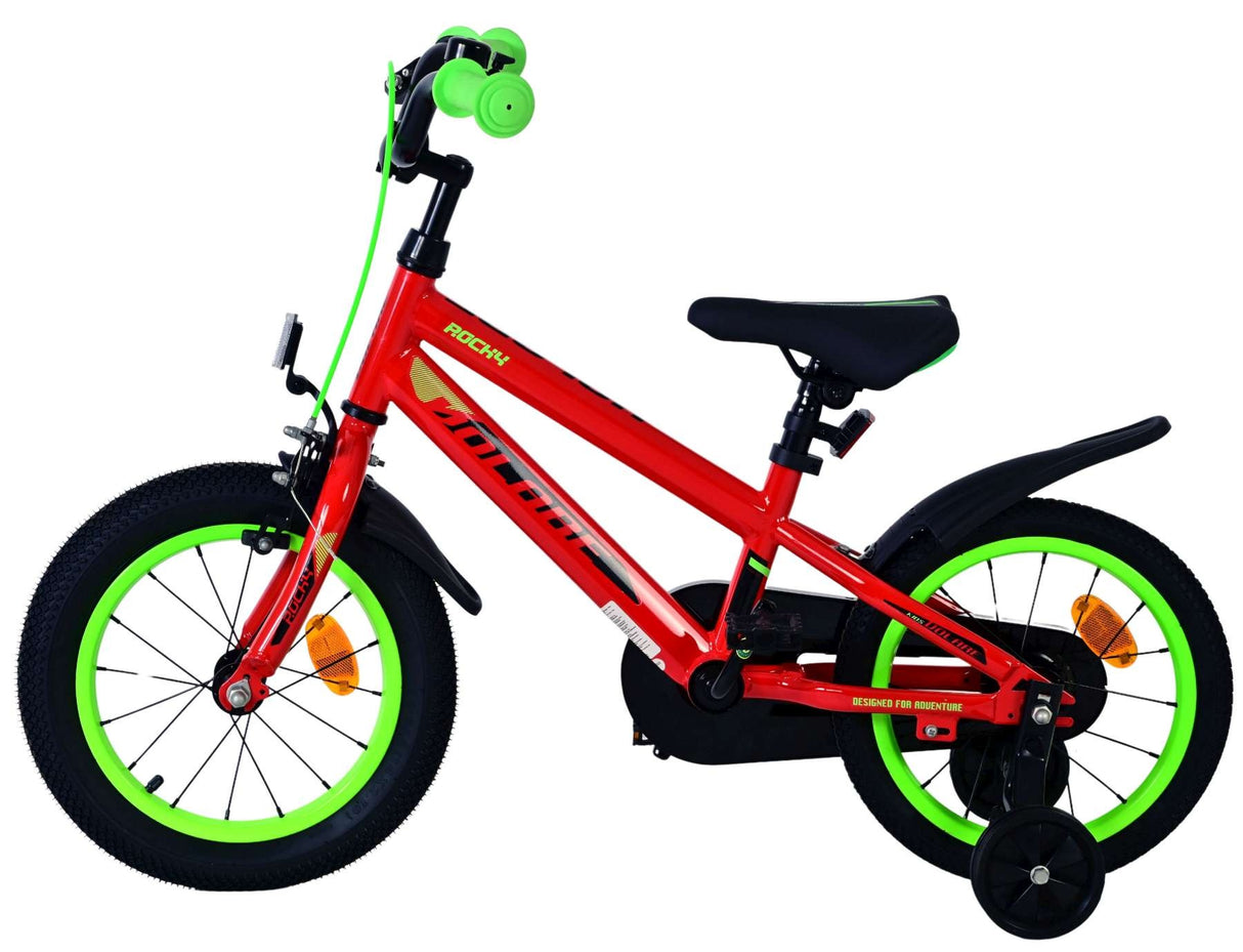 Volare Rocky Kinderfahrrad - Jungen - 14 Zoll - Rot