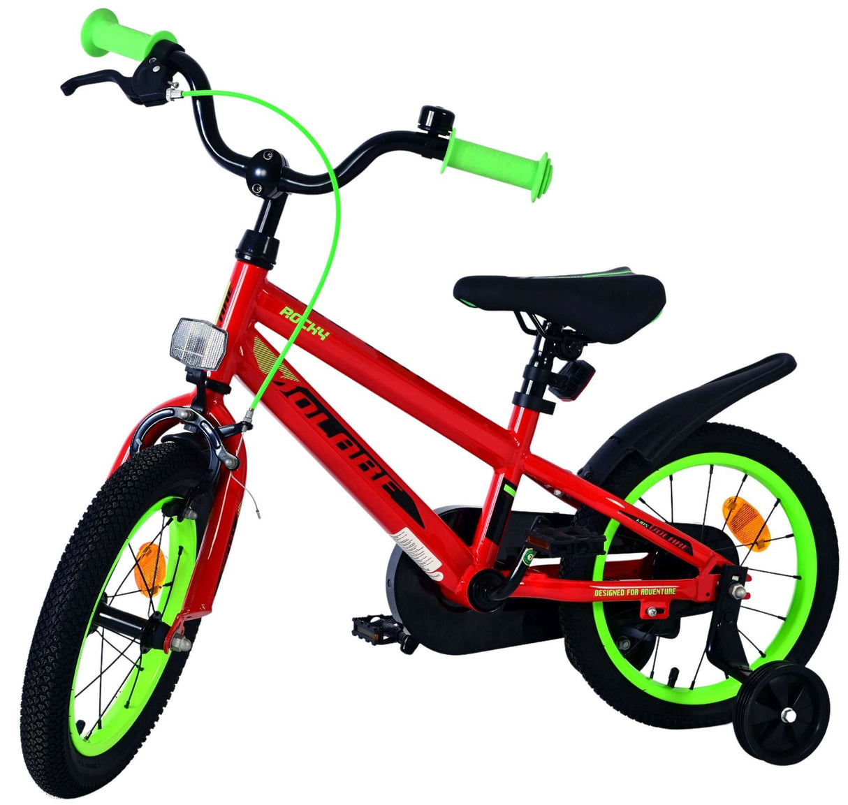 Volare Rocky Kinderfahrrad - Jungen - 14 Zoll - Rot