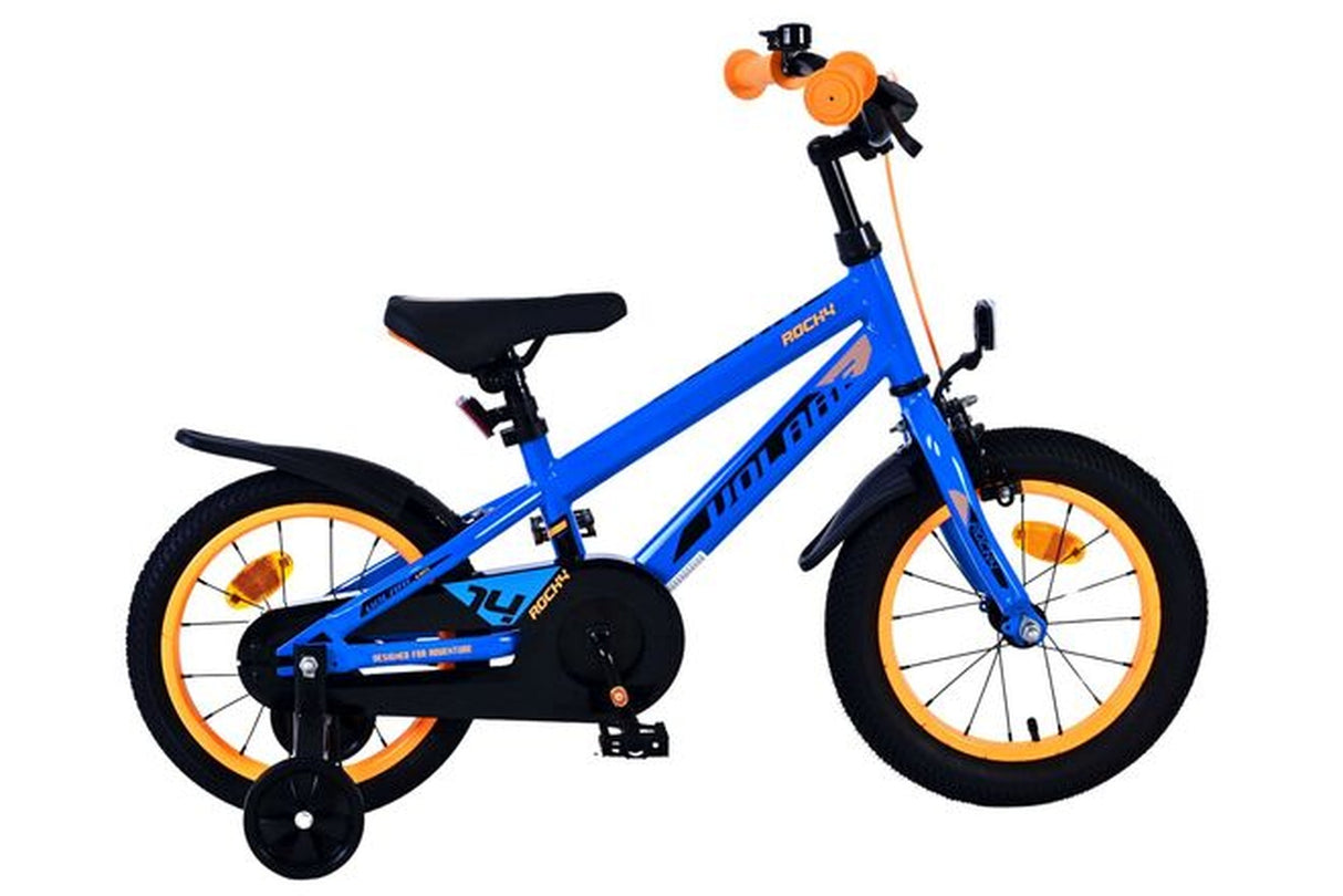 Volare Rocky Kinderfahrrad - Jungen - 14 Zoll - Blau