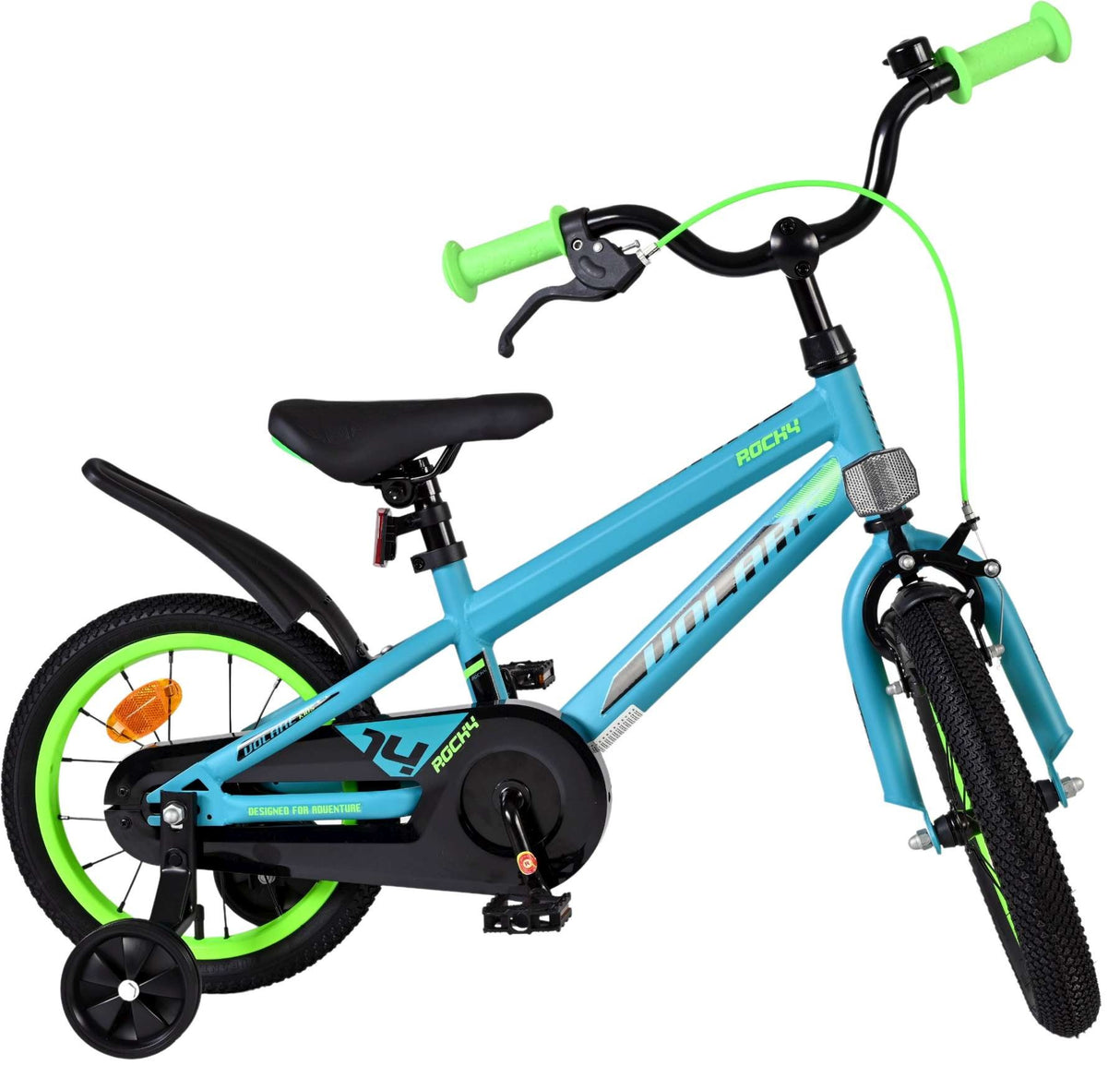 Volare Rocky Kinderfahrrad - Jungen - 14 Zoll - Grün