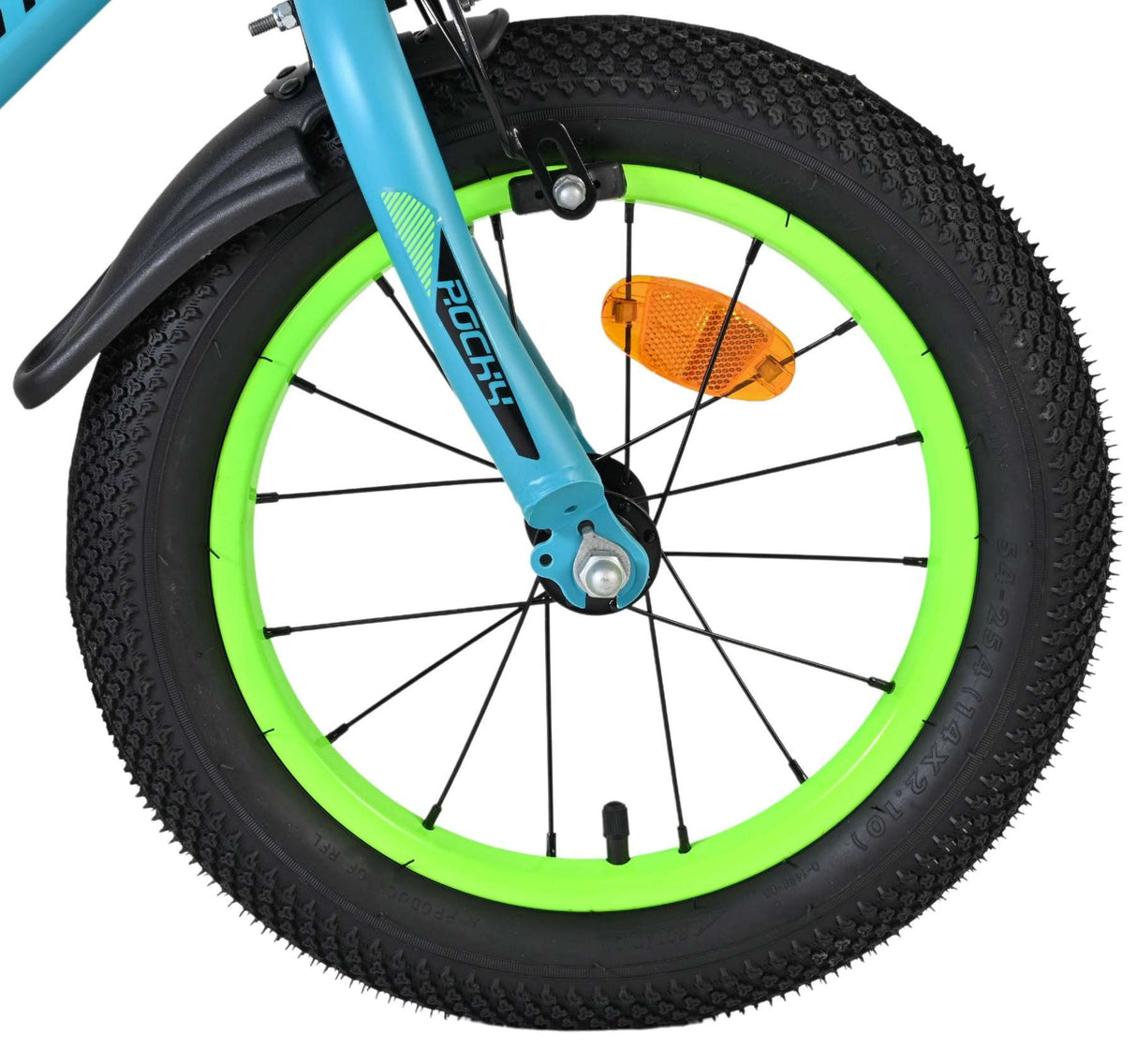 Volare Rocky Kinderfahrrad - Jungen - 14 Zoll - Grün