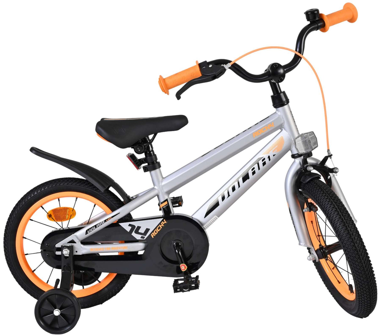 Volare Rocky Kinderfahrrad - Jungen - 14 Zoll - Grau