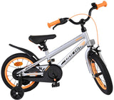 Volare Rocky Kinderfahrrad - Jungen - 14 Zoll - Grau