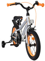 Volare Rocky Kinderfahrrad - Jungen - 14 Zoll - Grau