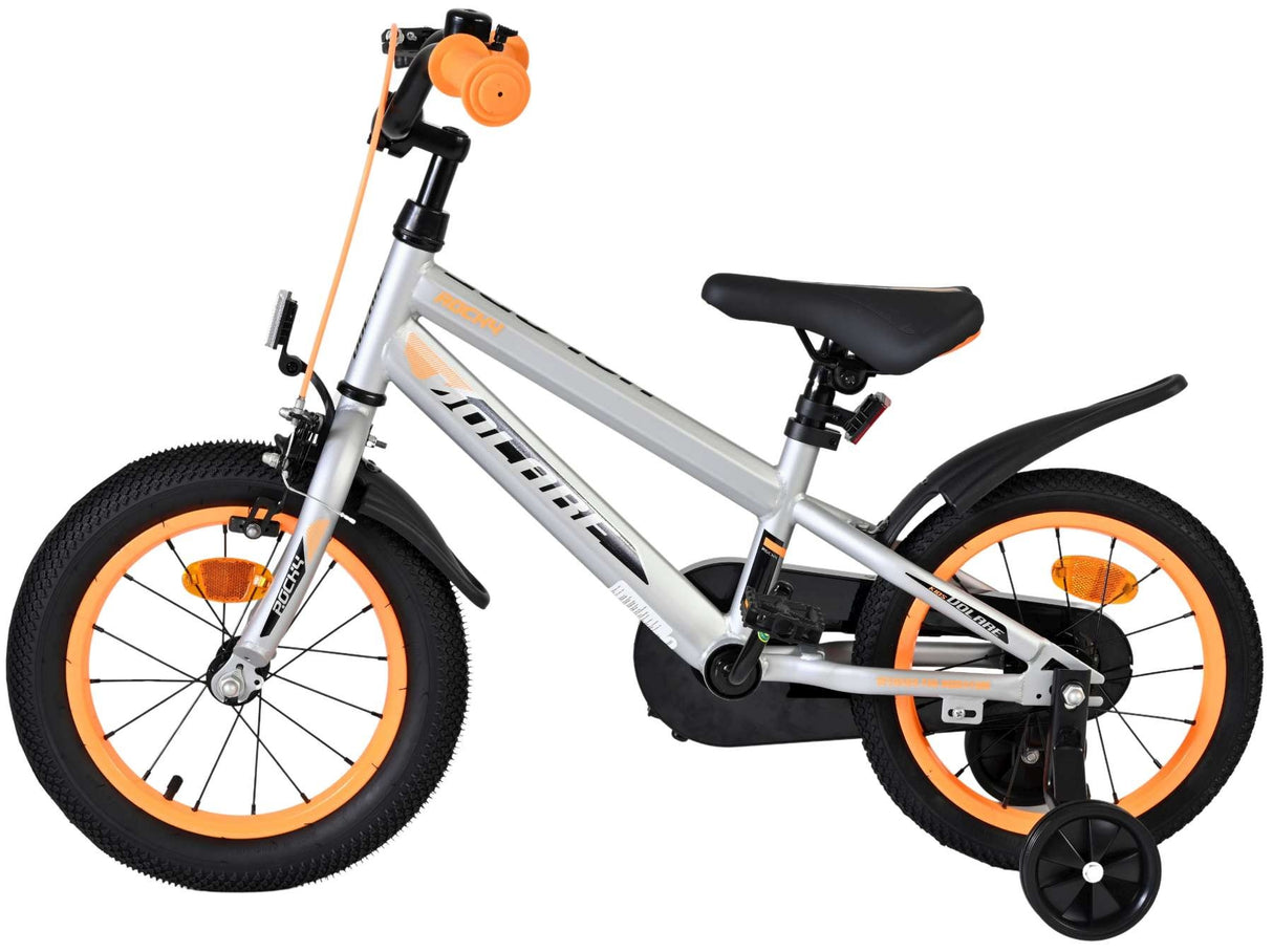 Volare Rocky Kinderfahrrad - Jungen - 14 Zoll - Grau
