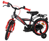 Volare Thombike Kinderfahrrad - Jungen - 14 Zoll - Schwarz Rot