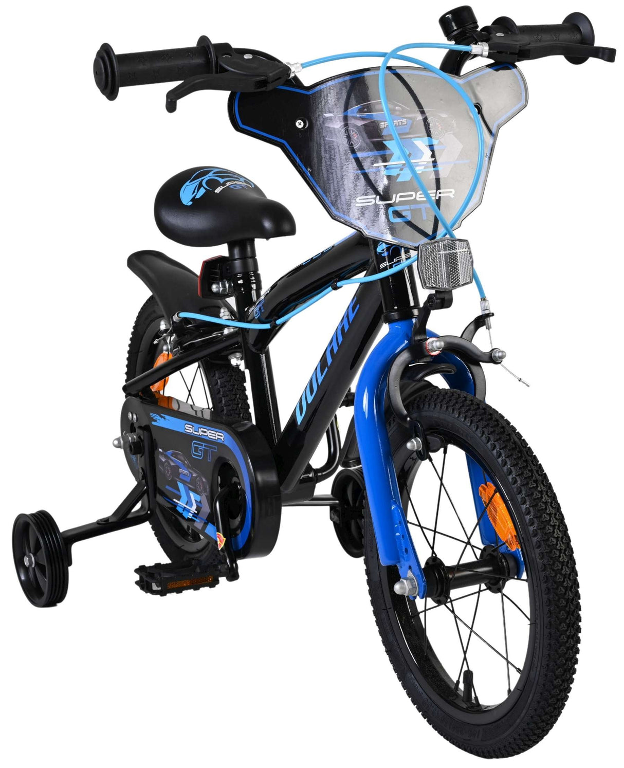 Volare Super GT Kinderfahrrad - Jungen - 14 Zoll - Blau - Zwei Handbremsen