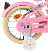 Volare Blossom Kinderfahrrad - Mädchen - 14 Zoll - Rosa - Zwei Handbremsen