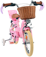 Volare Blossom Kinderfahrrad - Mädchen - 14 Zoll - Rosa - Zwei Handbremsen