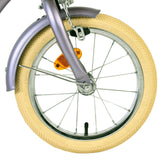 Volare Blossom Kinderfahrrad - Mädchen - 14 Zoll - Lila - Zwei Handbremsen