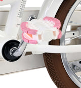 Volare Blossom Kinderfahrrad - Mädchen - 14 Zoll - Weiß - Zwei Handbremsen