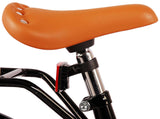 Brauner Fahrradsattel aus Kunstleder mit verstellbarem Halterungsmechanismus