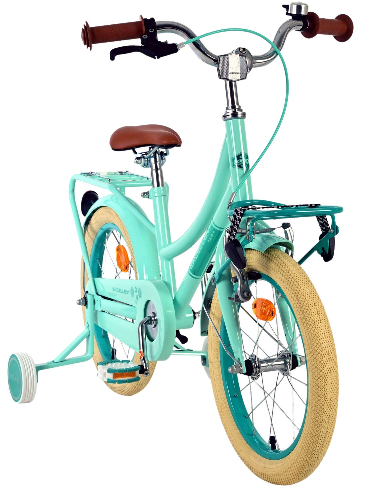 Volare Excellent Kinderfahrrad - Mädchen - 16 Zoll - Grün - 95 % zusammengebaut