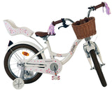 Volare Blossom Kinderfahrrad - Mädchen - 16 Zoll - Weiß
