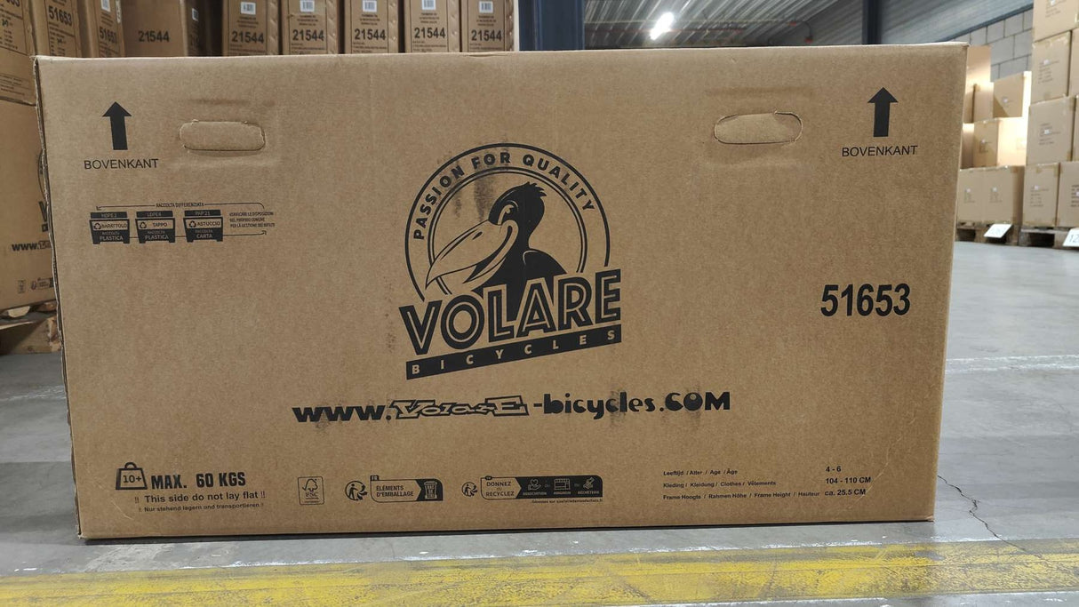 Volare Blossom Kinderfahrrad - Mädchen - 16 Zoll - Weiß