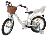 Volare Blossom Kinderfahrrad - Mädchen - 16 Zoll - Weiß