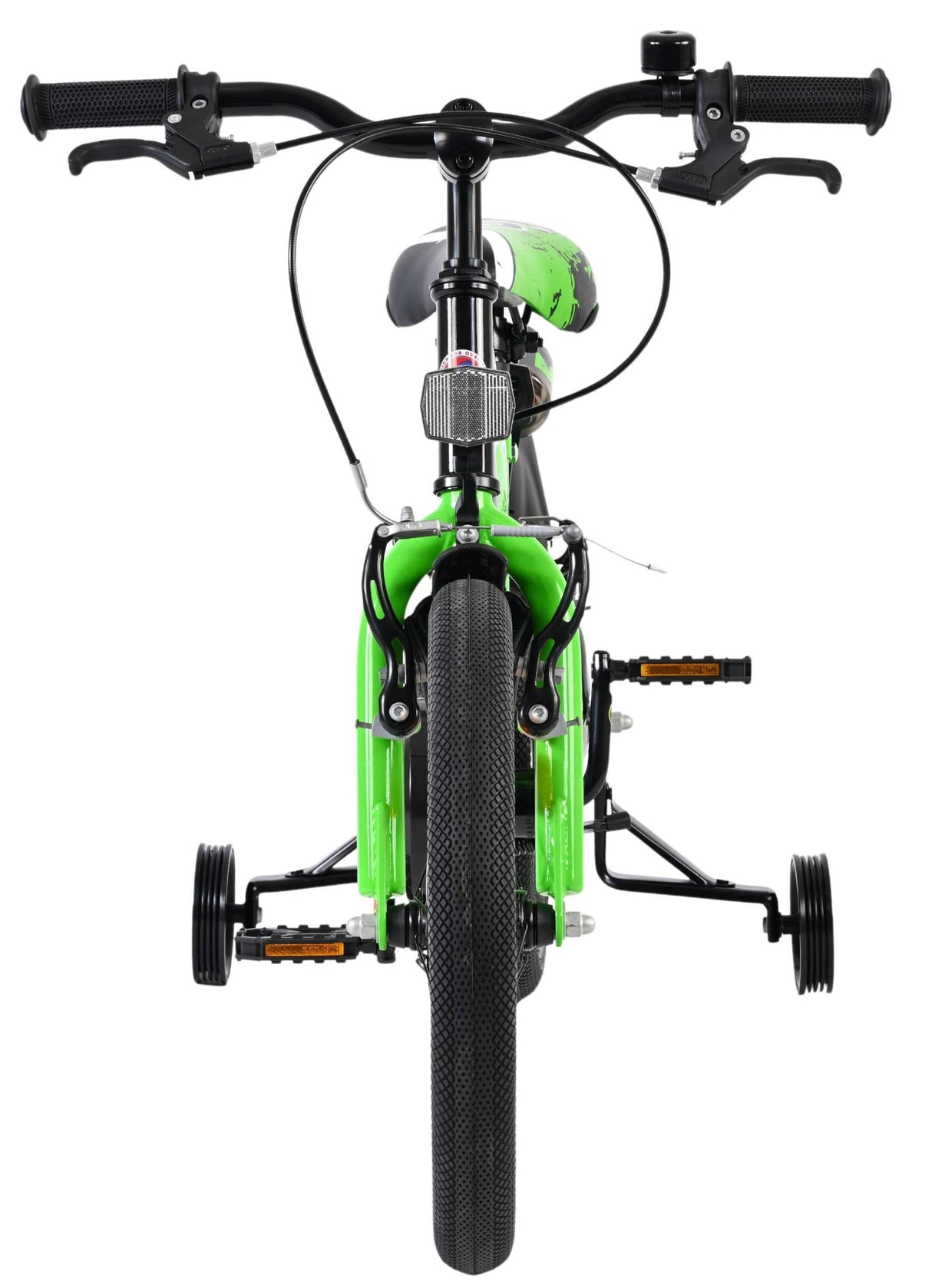 Volare Sportivo Kinderfahrrad - Jungen - 16 Zoll - Grün Schwarz - Zwei Handbremsen