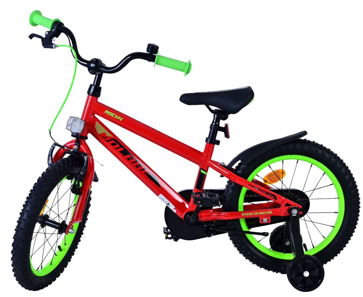Volare Rocky Kinderfahrrad - Jungen - 16 Zoll - Rot