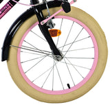 Volare Excellent Kinderfahrrad - Mädchen - 18 Zoll - Schwarz - 95 % zusammengebaut
