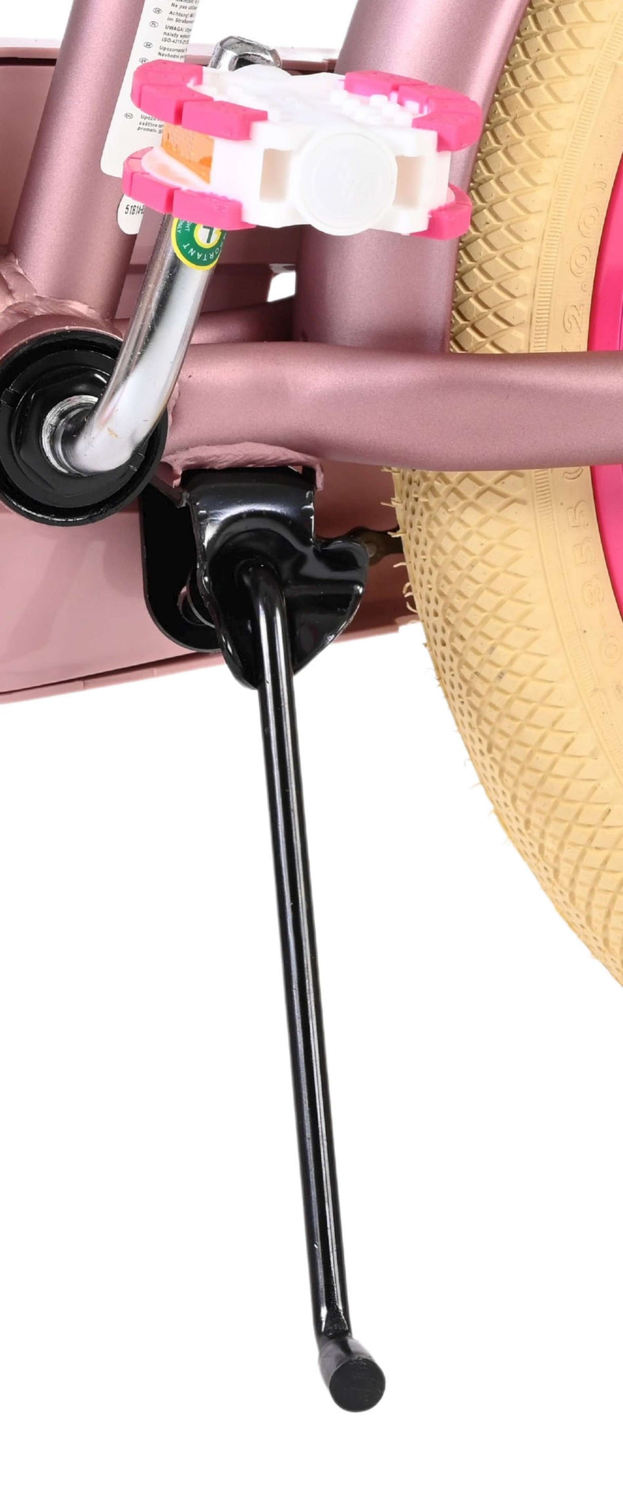 Volare Excellent Kinderfahrrad - Mädchen - 18 Zoll - Mattrosa