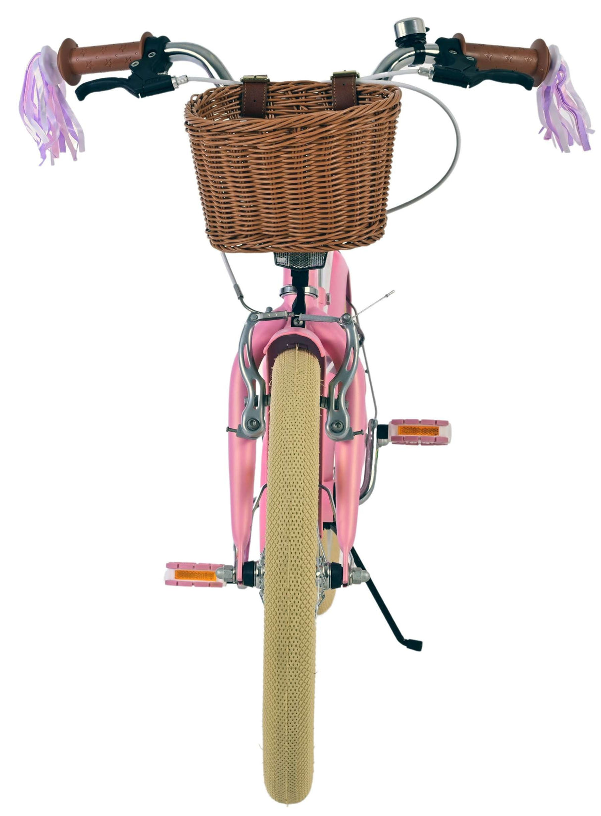 Volare Blossom Kinderfahrrad - Mädchen - 18 Zoll - Rosa - Zwei Handbremsen