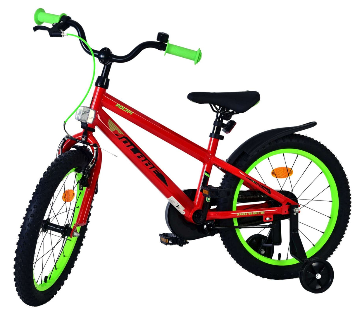 Volare Rocky Kinderfahrrad - Jungen - 18 Zoll - Rot