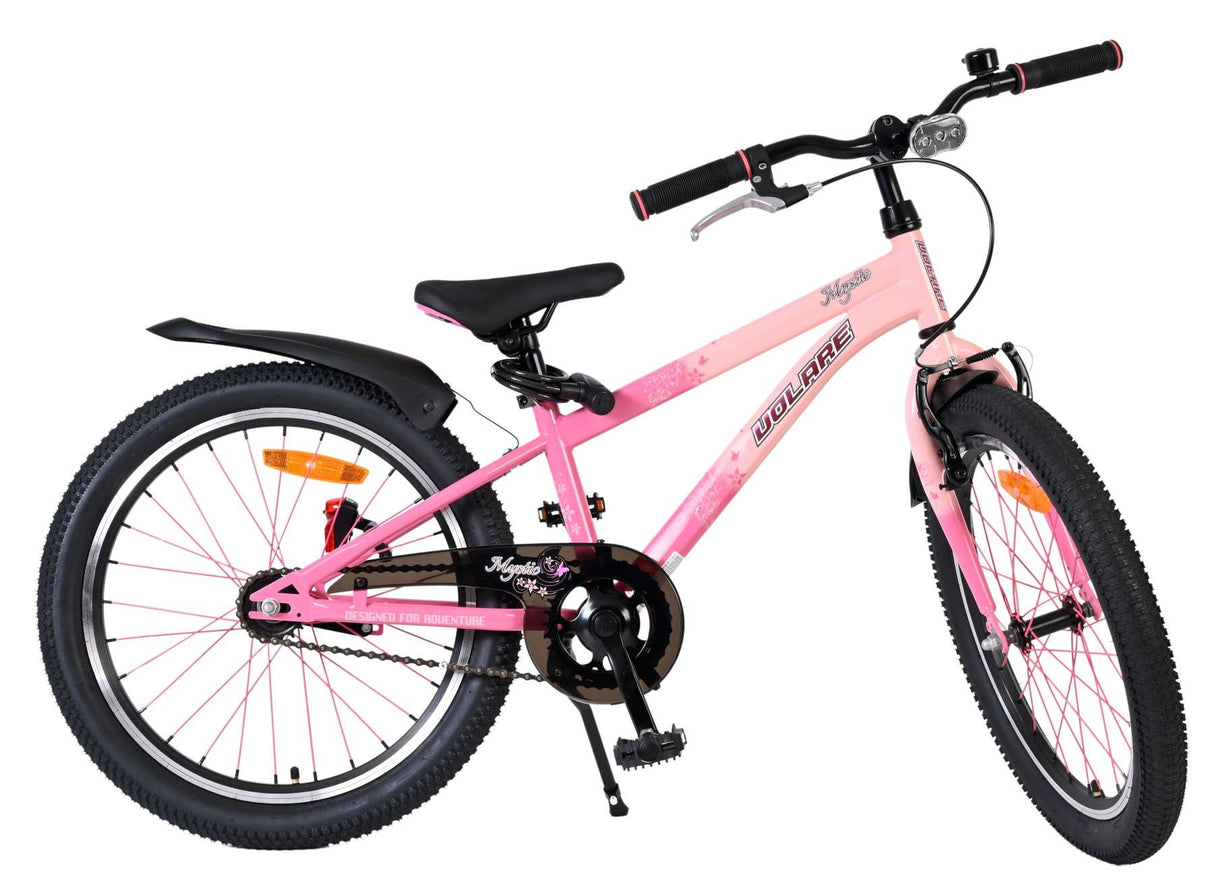 Rosa Kinderfahrrad mit stabilen Reifen und gepolstertem Sattel