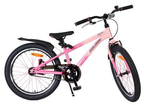 Rosa Kinderfahrrad mit stabilen Reifen und gepolstertem Sattel