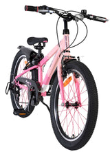 Kinderfahrrad in Pink mit 20-Zoll-Rädern und schwarzem Reifen
