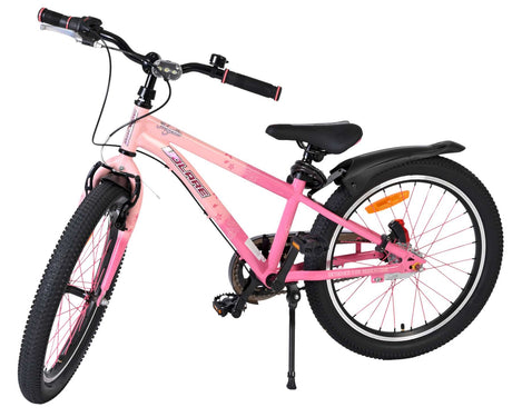 Rosa Kinderfahrrad mit stabilen Reifen und Rücktrittbremse