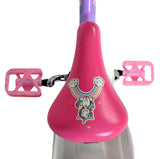 Rosa Kindersitz mit Einhornmotiv und pinken Pedalen