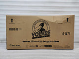 Kartonverpackung für ein Fahrrad mit Logo und Gewichtsangabe