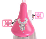 Rosa Fahrradsattel mit Einhorn-Design und Regenbogenmotiv