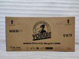 Kartonverpackung für ein Fahrrad mit Logo und Gewichtshinweis