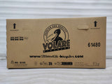 Kartonverpackung für ein Fahrrad mit Gewichtsbeschränkung und Handhabungshinweisen