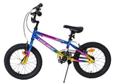 Buntes Kinderfahrrad mit 16-Zoll-Rädern und stabiler Rahmenkonstruktion