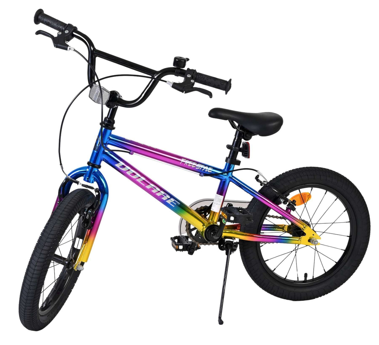 Buntes BMX-Fahrrad mit zwei Rädern und sportlichem Design