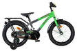 Kinderfahrrad in Grün und Schwarz mit Stützrädern und Rücktrittbremse