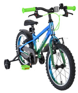 Volare Chrome 16-Zoll-Kinderfahrrad für Jungen in Blaugrün mit zwei Handbremsen