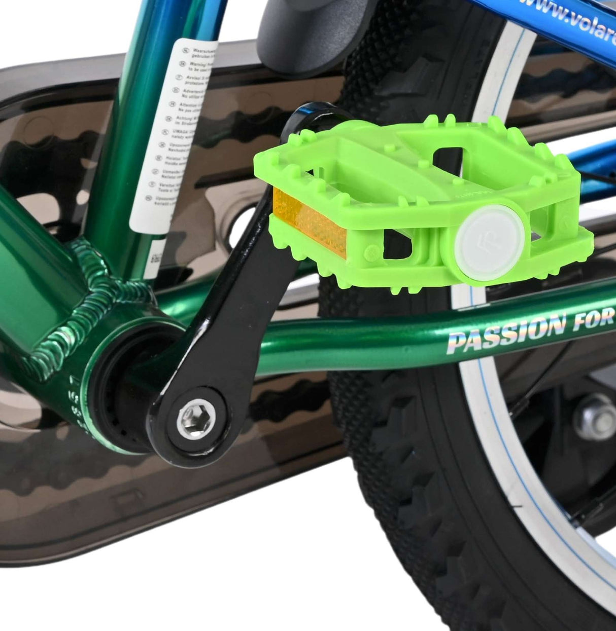 Volare Chrome 16-Zoll-Kinderfahrrad für Jungen in Blaugrün mit zwei Handbremsen