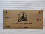 Kartonverpackung für Fahrräder mit Logo und Gewichtsangabe