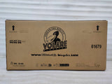 Kartonverpackung für Fahrräder mit Logo und Versandinformationen