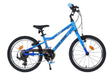 Blaues Kinderfahrrad mit 20-Zoll-Rädern und Gangschaltung