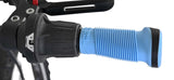 Blaues Gummi-Griffstück mit Drehschalter für Fahrradlenker